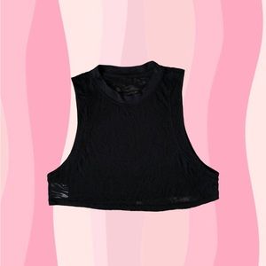 black "all yours" lulu tank